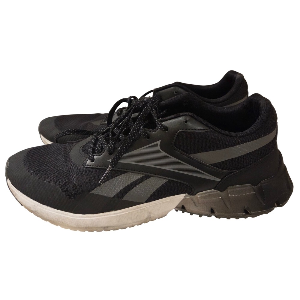 Reebok Zig Dynamica 2.0 Mens‎ Running Shoes Black Grey GY7719 Size 12